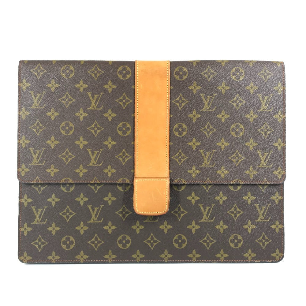 LOUIS VUITTON Clutch bag Monogram canvas Brown Monogram Posh Diplomat Homme