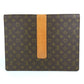LOUIS VUITTON Clutch bag Monogram canvas Brown Monogram Posh Diplomat Homme