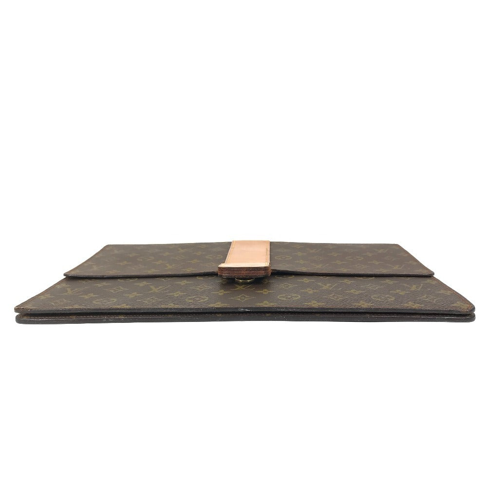 LOUIS VUITTON Clutch bag Monogram canvas Brown Monogram Posh Diplomat Homme
