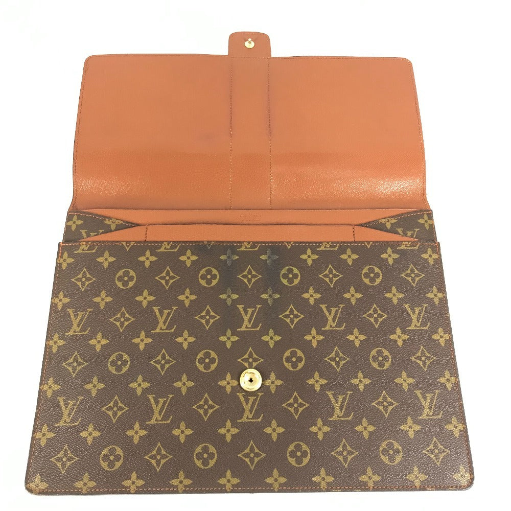 LOUIS VUITTON Clutch bag Monogram canvas Brown Monogram Posh Diplomat Homme