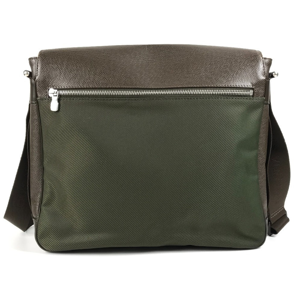 LOUIS VUITTON Shoulder Bag M30148 Taiga Leather, Nylon Brown Taiga Victor