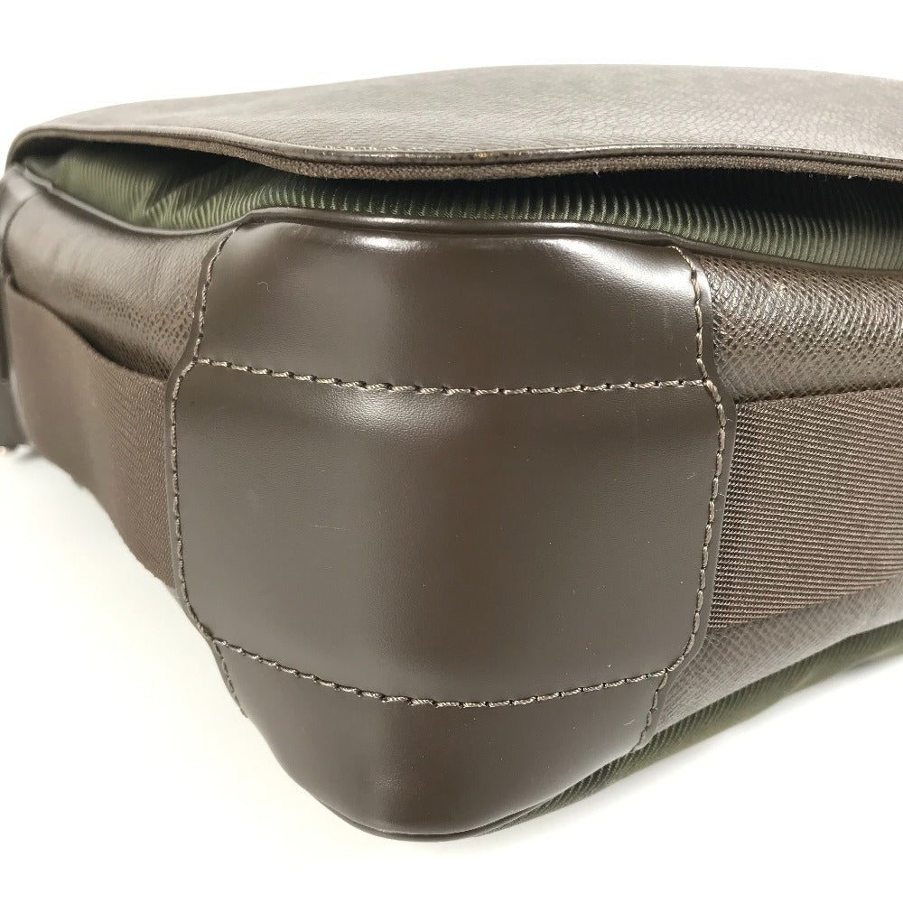 LOUIS VUITTON Shoulder Bag M30148 Taiga Leather, Nylon Brown Taiga Victor
