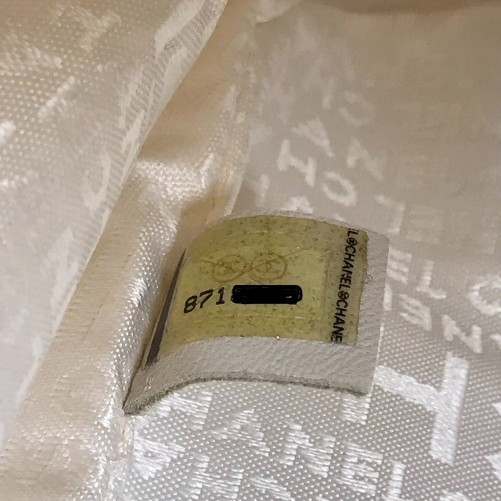 CHANEL Handbag canvas beige CC COCO Mark logo marshmallow