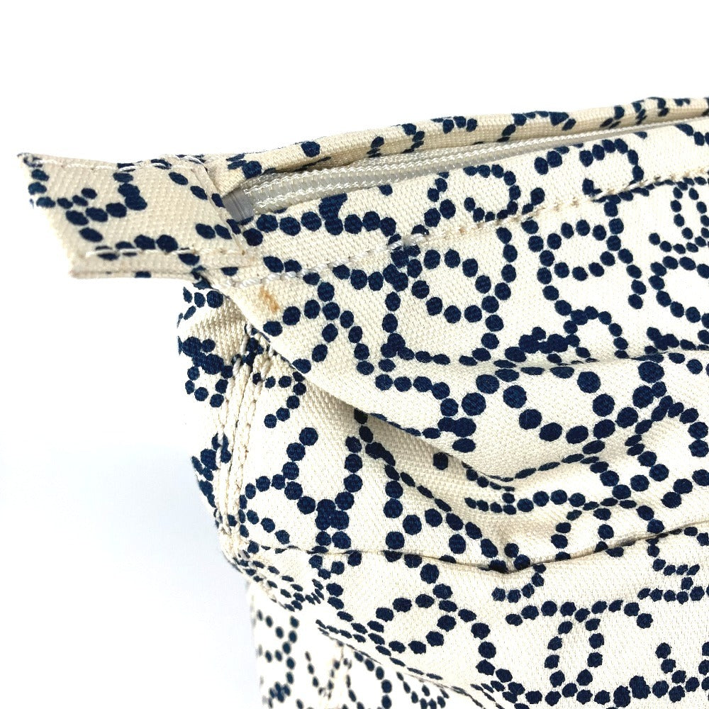 CHANEL Handbag canvas white Arabesque