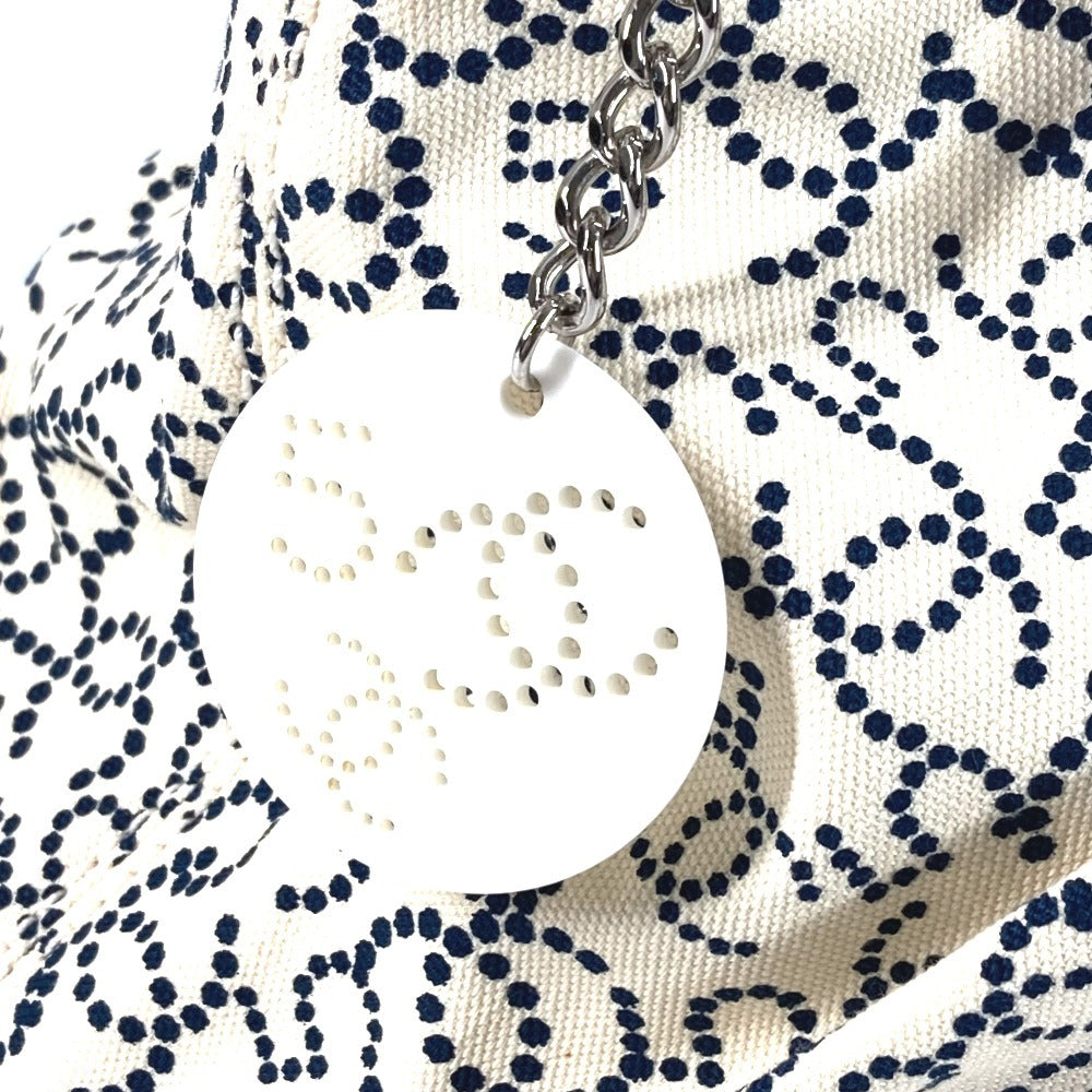 CHANEL Handbag canvas white Arabesque