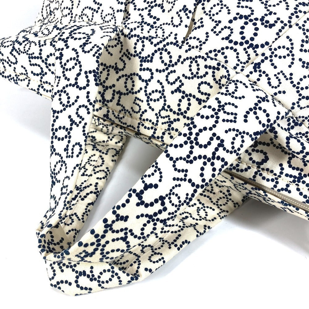 CHANEL Handbag canvas white Arabesque