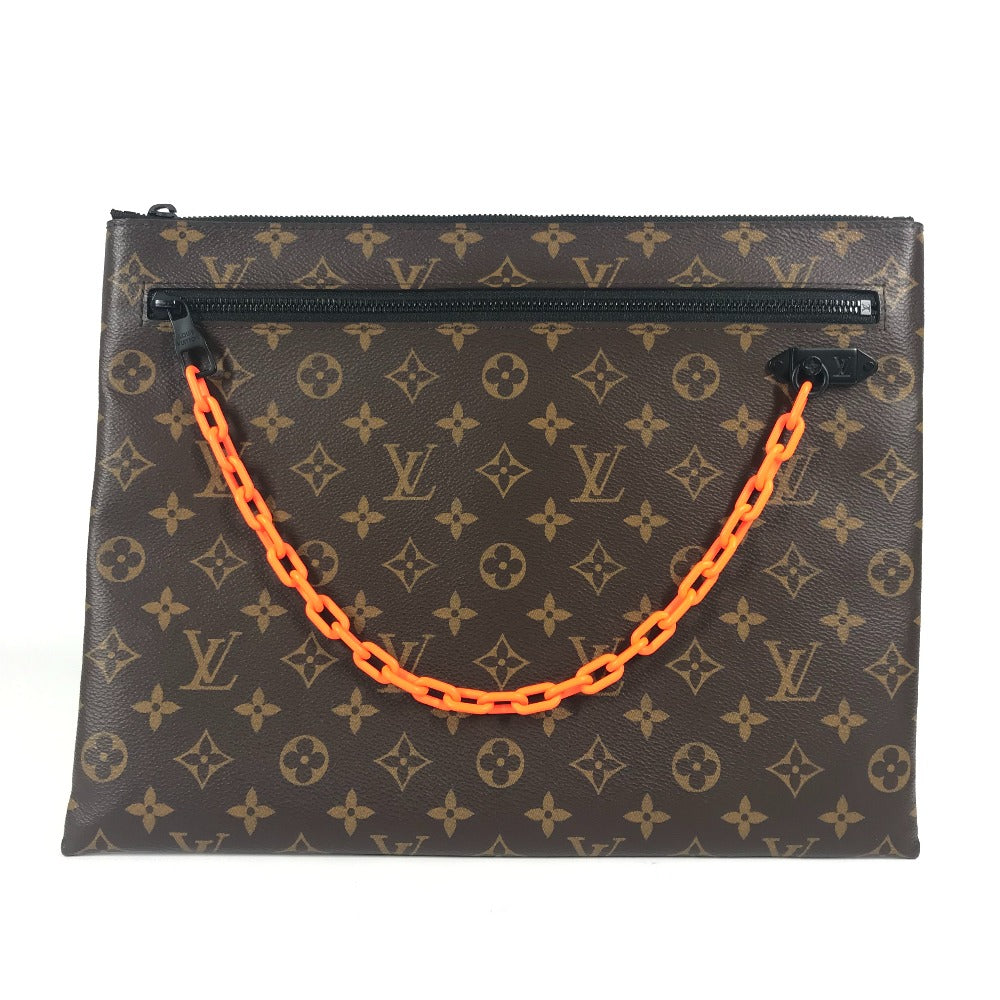 LOUIS VUITTON Clutch bag M44484 Monogram canvas Brown Monogram Solar Powered Ray Pochette A4