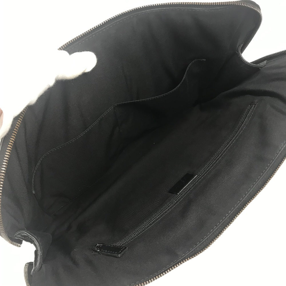 GUCCI Briefcase 152604 Sima leather black Handbag, document bag Guccissima GG logo