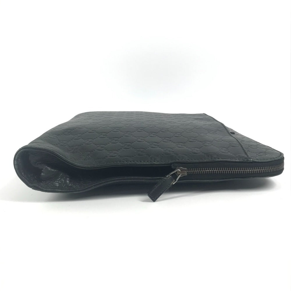 GUCCI Briefcase 152604 Sima leather black Handbag, document bag Guccissima GG logo