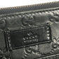 GUCCI Briefcase 152604 Sima leather black Handbag, document bag Guccissima GG logo