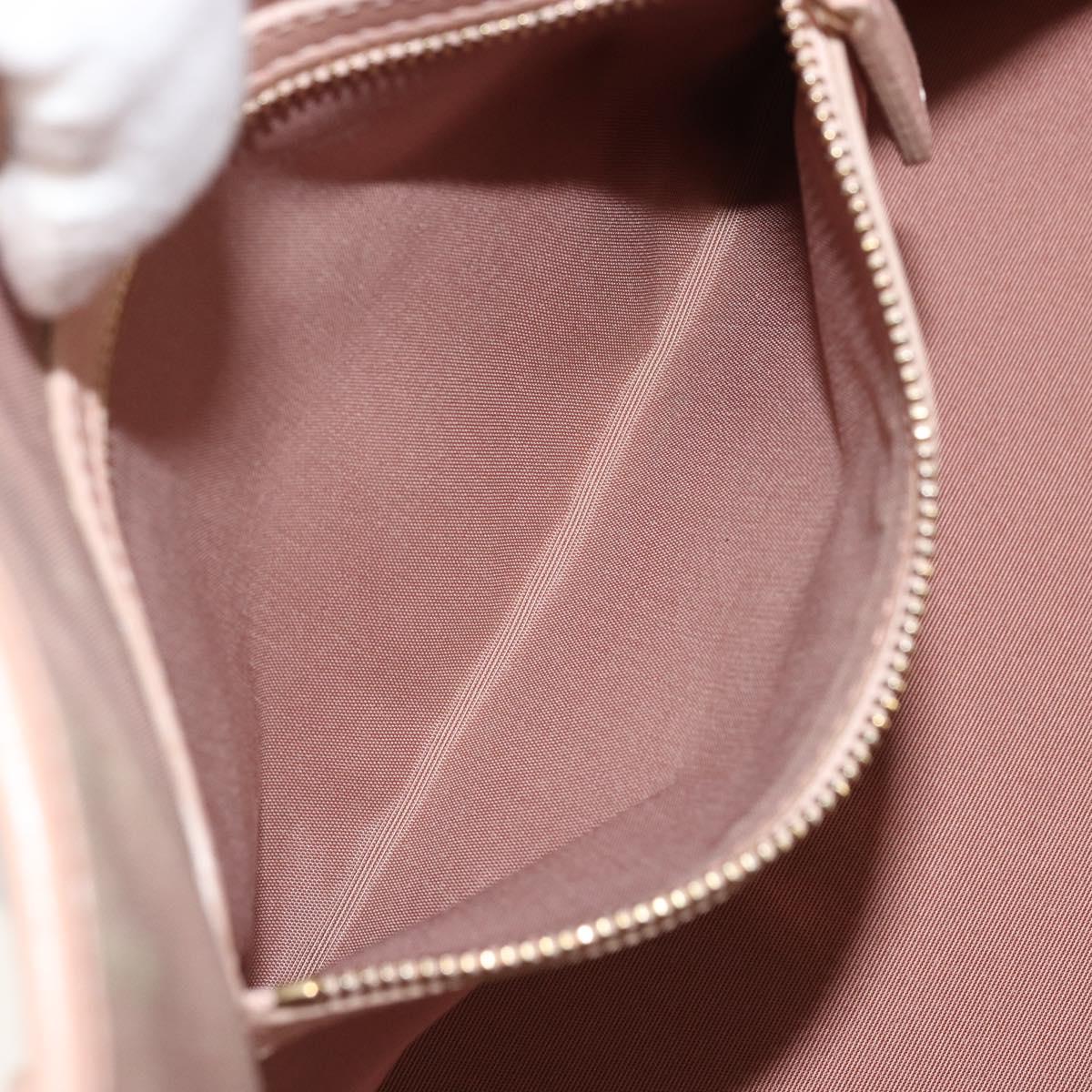 Christian Dior Cannage Panarea Hand Bag Coated Canvas Pink