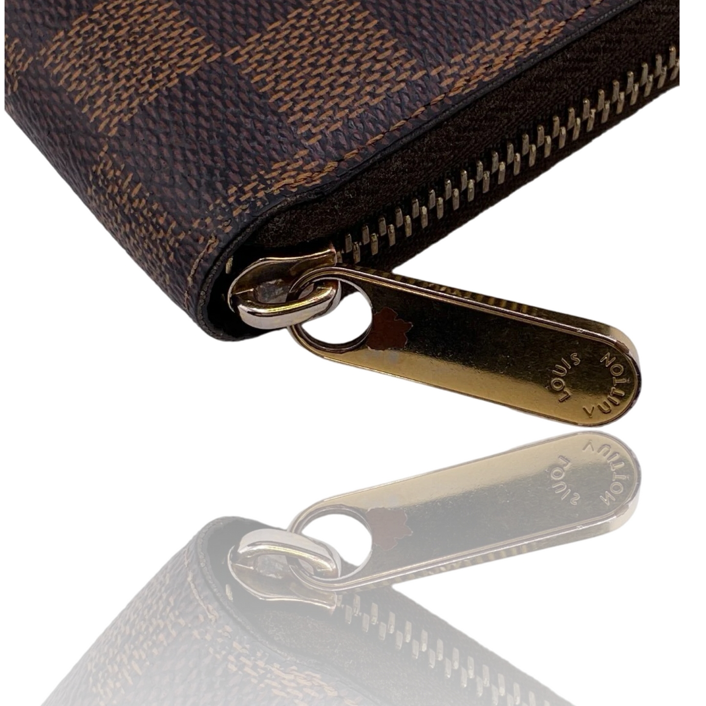 LOUIS VUITTON ZIPPY DAMIER EBENE LONG WALLET