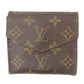 LOUIS VUITTON Bifold Wallet M61660 Brown beige gold Portonebi (old type)