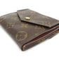 LOUIS VUITTON Bifold Wallet M61660 Brown beige gold Portonebi (old type)