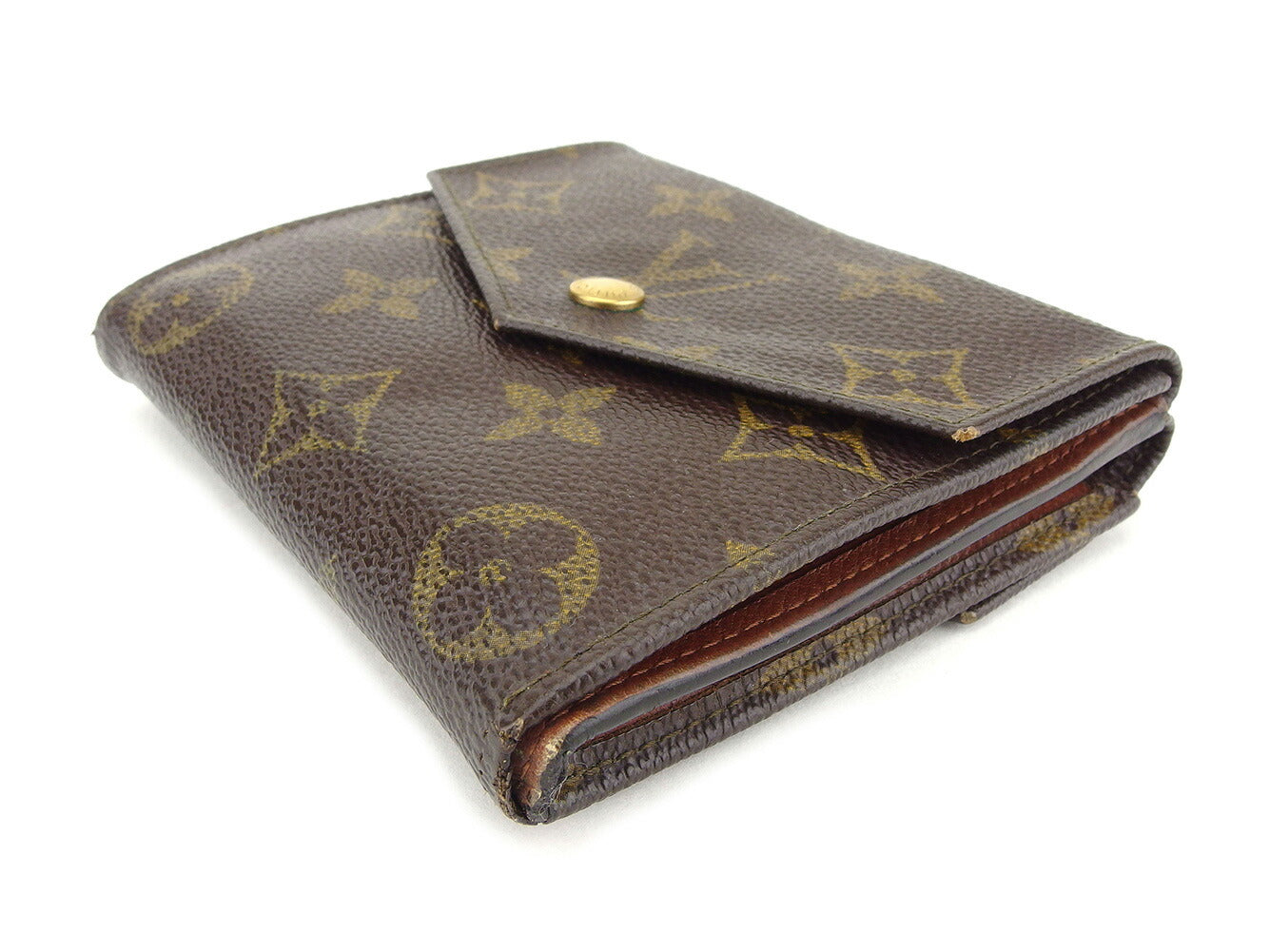LOUIS VUITTON Bifold Wallet M61660 Brown beige gold Portonebi (old type)
