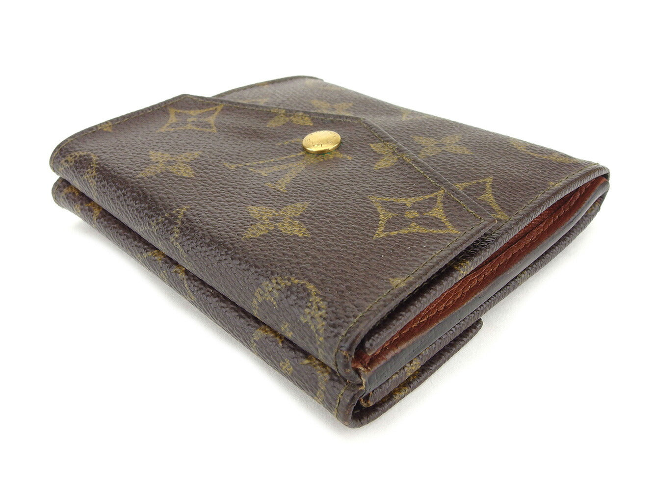 LOUIS VUITTON Bifold Wallet M61660 Brown beige gold Portonebi (old type)