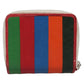 BALENCIAGA Bifold Wallet Leather Multicolor Red Silver