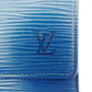 LOUIS VUITTON Bifold Wallet M63485 blue Porte Monnaie Billets Cartes Credit
