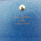 LOUIS VUITTON Bifold Wallet M63485 blue Porte Monnaie Billets Cartes Credit