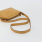 FENDI Shoulder Bag Leather Beige Gold