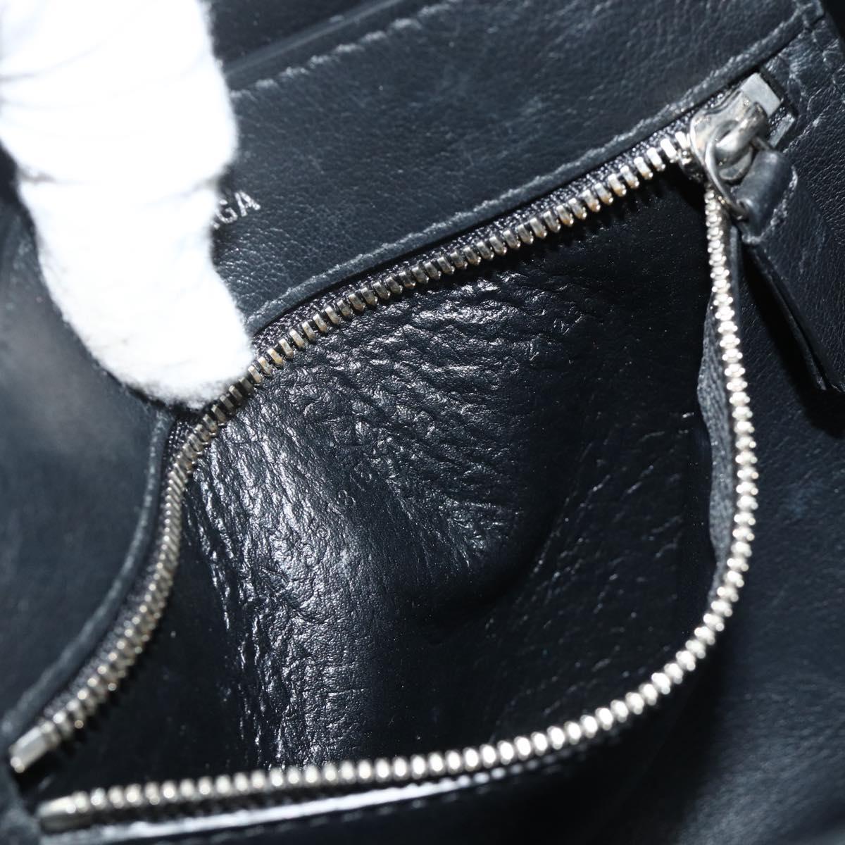 BALENCIAGA Two Way Mini Tote Bag Black Silver
