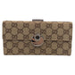 GUCCI GG Long Wallet Brown Beige Canvas Women Used
Authentic