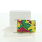BALENCIAGA Mini Wallet Trifold Leather Yellow Silver