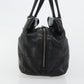 CHANEL Handbag Caviar Skin Black Silver CC