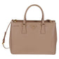 PRADA Two Way Hand Bag Saffiano Leather Pink Gold