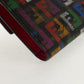 FENDI Zucca Canvas T rifold Wallet Multicolor Gold