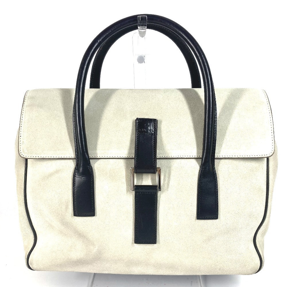 GUCCI Handbag 000 0844 Suede / leather black vintage logo