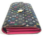 LOUIS VUITTON Long Wallet Purse M93533 Monogram multicolor canvas black Monogram multicolor Portefeuille Sarah