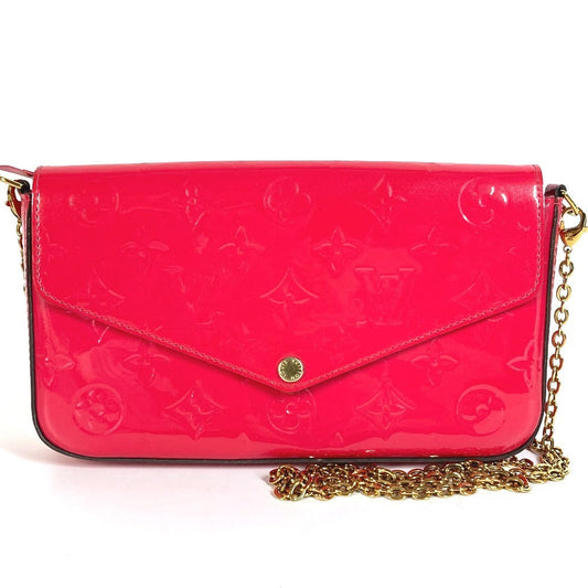 LOUIS VUITTON Long Wallet Purse M61787 Monogram Vernis pink Monogram Vernis Pochette Felice