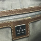 FENDI Handbag Canvas / leather Brown Zucca FF pattern Women Used Authentic