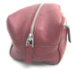 PRADA Pouch leather Red Triangle With logo Women Used Authentic