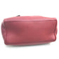 PRADA Pouch leather Red Triangle With logo Women Used Authentic