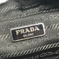 PRADA Pouch leather Red Triangle With logo Women Used Authentic