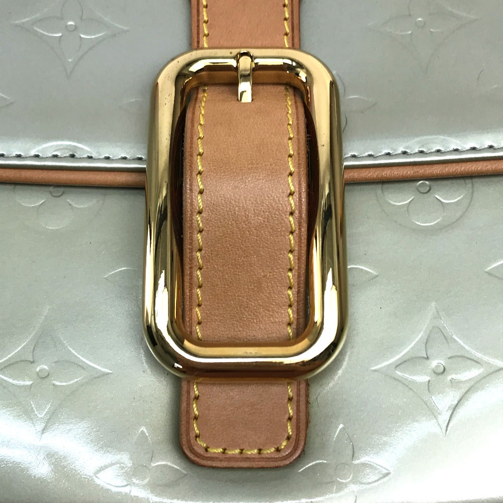 LOUIS VUITTON Shoulder Bag M91148 Patent leather Gris Monogram Vernis Christie GM Women Used Authentic