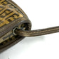FENDI Shoulder Bag Plastics/Leather Brown Crossbody FF Zucca Pattern Women Used Authentic