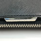 LOUIS VUITTON Handbag M33433 Taiga Leather Black x Silver Metal Taiga Anton Tote