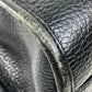 CELINE Handbag leather Black x Gold Metal vintage Chain lock Women Used Authentic