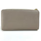 LOUIS VUITTON Long Wallet Purse M63104 Taurillon Clemence Leather Beige x Gold Metal Monogram flower Portefeuille Comet Women Used Authentic