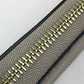 LOUIS VUITTON Long Wallet Purse M63104 Taurillon Clemence Leather Beige x Gold Metal Monogram flower Portefeuille Comet Women Used Authentic