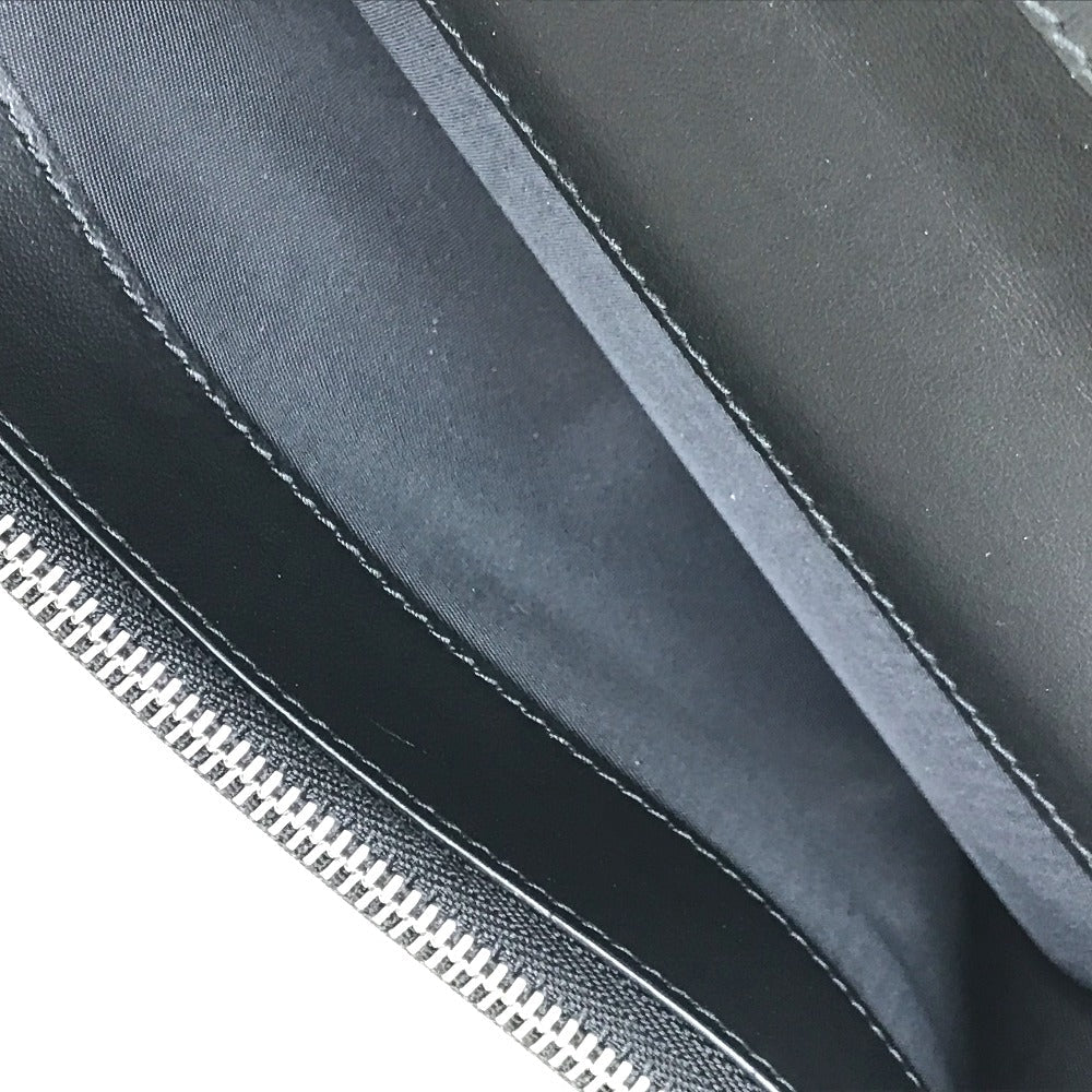 BURBERRY Long Wallet Purse 8016613 PVC / Leather Beige / black Cavendish mens Used Authentic