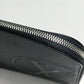 LOUIS VUITTON Clutch bag M67756 Taurillon Clemence Leather black LV Circle bag mens Used Authentic