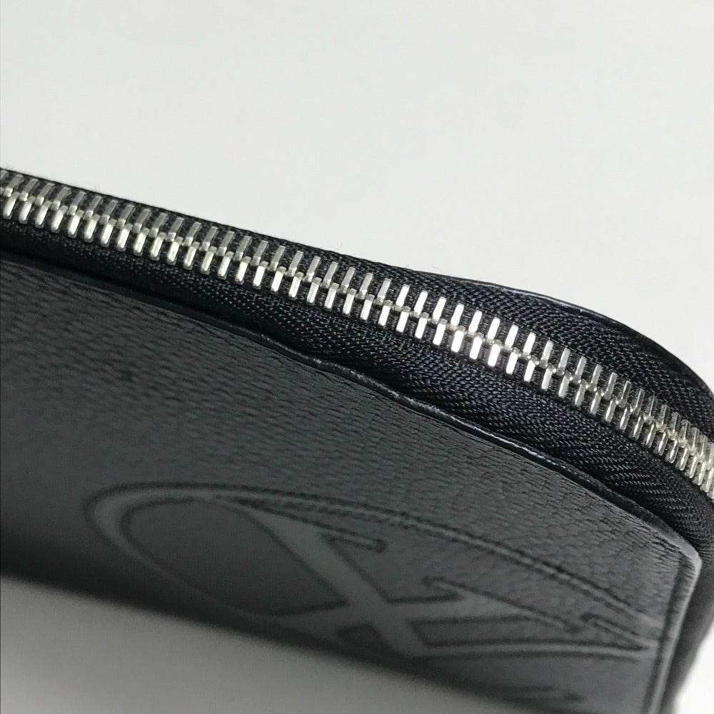 LOUIS VUITTON Clutch bag M67756 Taurillon Clemence Leather black LV Circle bag mens Used Authentic