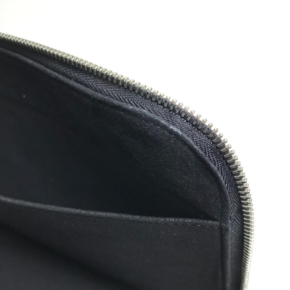 LOUIS VUITTON Clutch bag M67756 Taurillon Clemence Leather black LV Circle bag mens Used Authentic