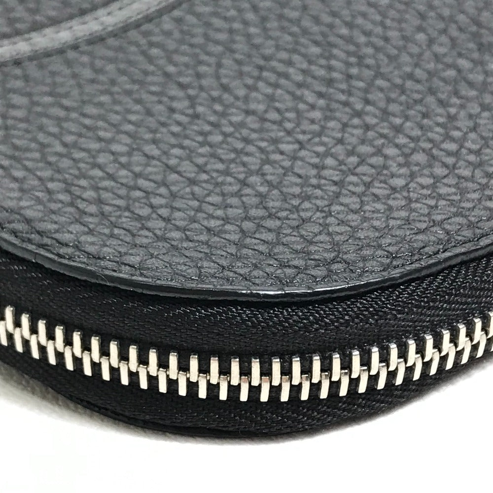 LOUIS VUITTON Clutch bag M67756 Taurillon Clemence Leather black LV Circle bag mens Used Authentic