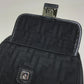 FENDI Shoulder Bag 7VZ049 Fabric / Leather Black / red Belt bag Zucca FF pattern mens Used Authentic