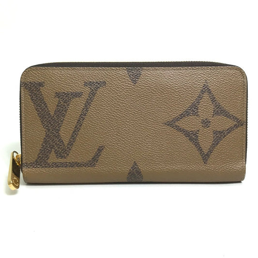 LOUIS VUITTON Long Wallet Purse M69353 Monogram giant canvas Brown type Monogram giant reverse Wallet Women Used Authentic